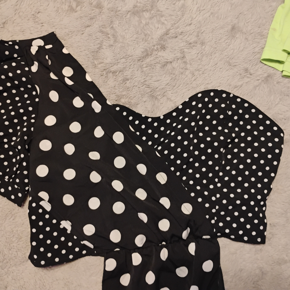 Black and White Polka Dot Dress